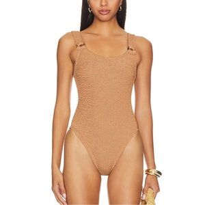 Hunza G Domino one piece swimsuit NWT